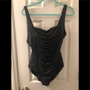 Calvin Klein Black One Piece Bathing Suit  14